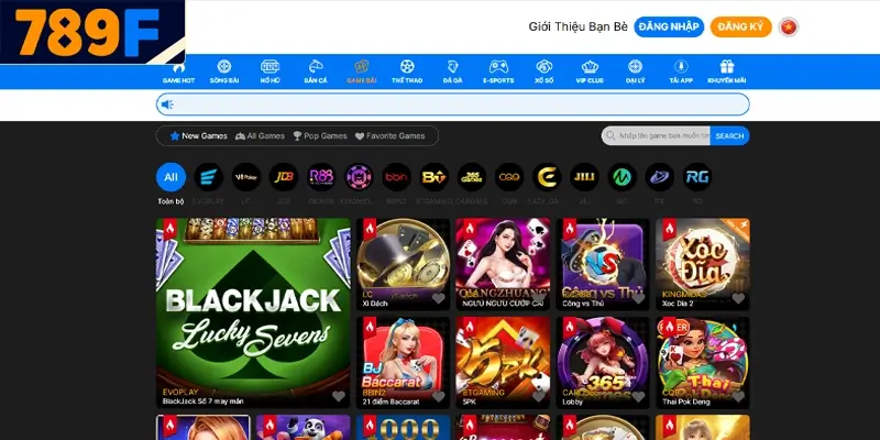 789F - nền tảng chơi bài tiến lên trực tuyến uy tín